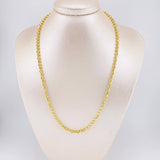 Cadena Militar Media Luna 20.75g / 50cm / 3.9mm Oro Amarillo 18K