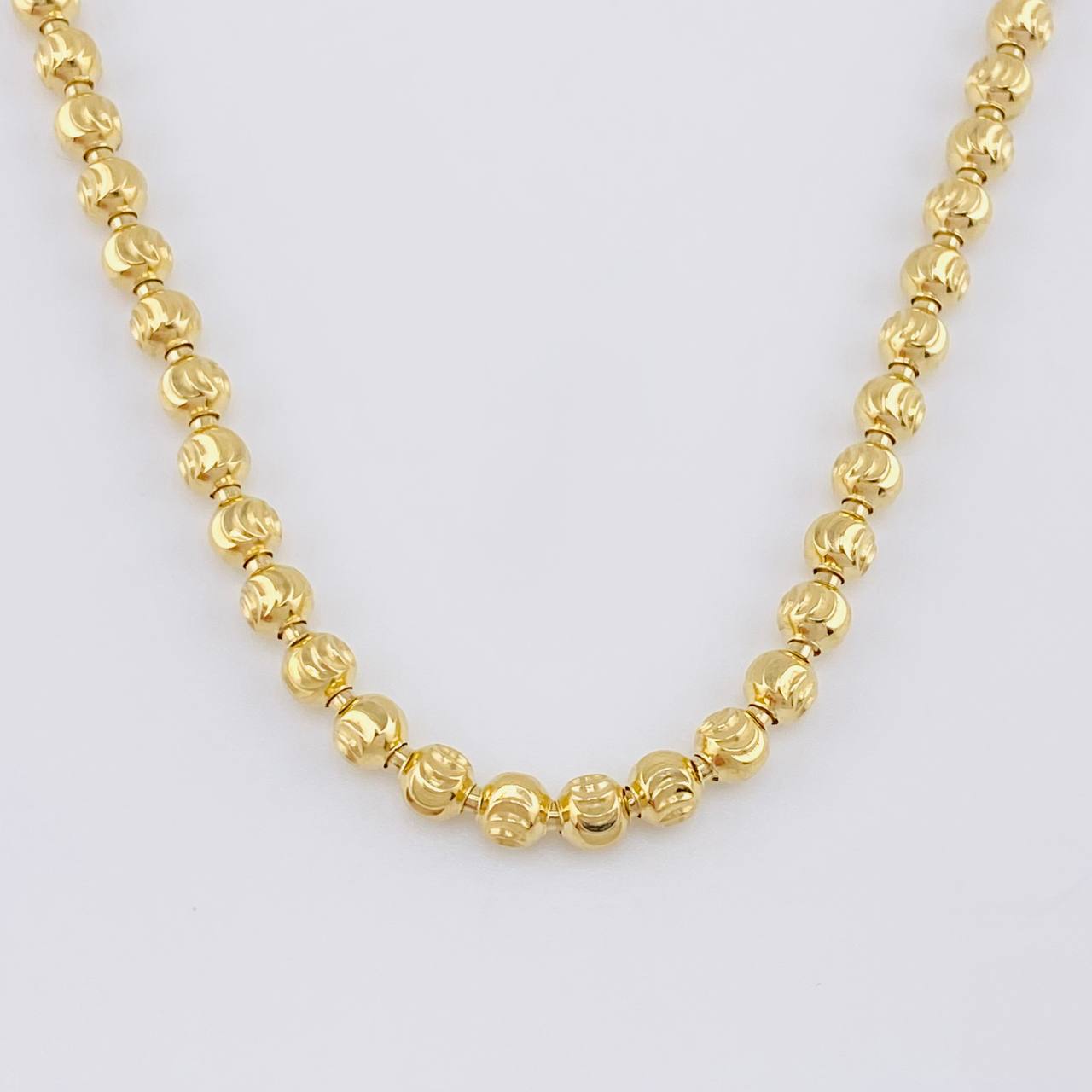 Cadena Militar Media Luna 20.5g / 50cm / 3.9mm Oro Amarillo 18K