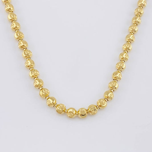 Cadena Militar Media Luna 20.5g / 50cm / 3.9mm Oro Amarillo 18K