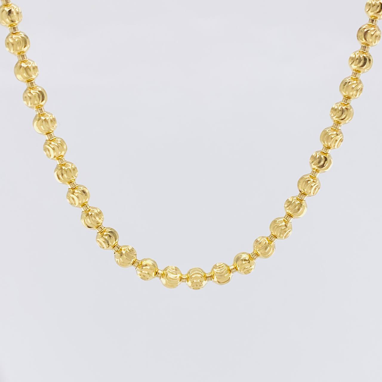 Cadena Militar Media Luna 20.5g / 50cm / 3.9mm Oro Amarillo 18K