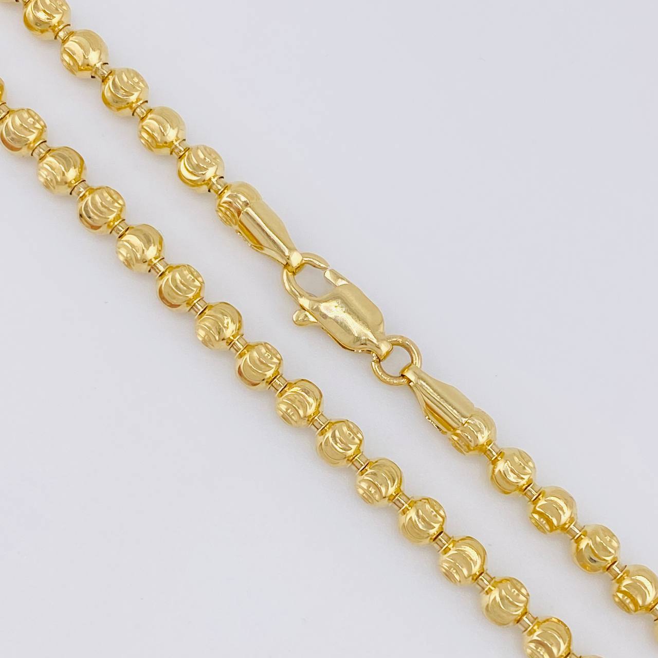 Cadena Militar Media Luna 20.5g / 50cm / 3.9mm Oro Amarillo 18K