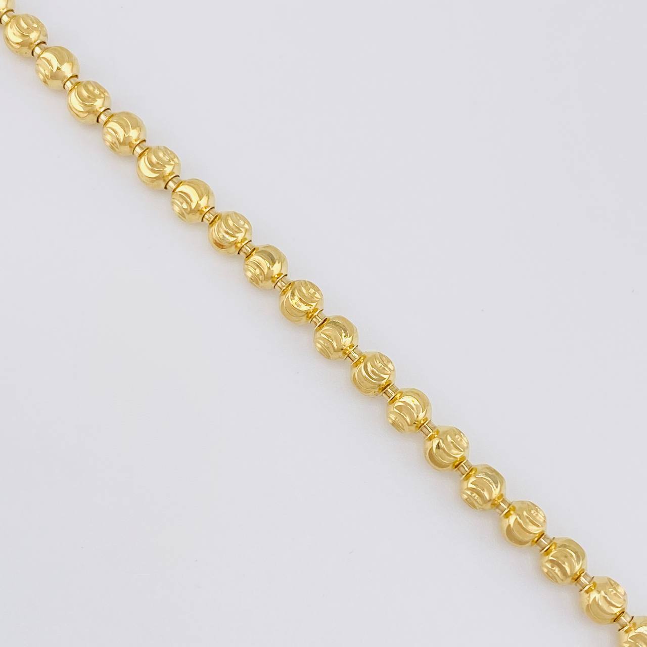 Cadena Militar Media Luna 20.5g / 50cm / 3.9mm Oro Amarillo 18K