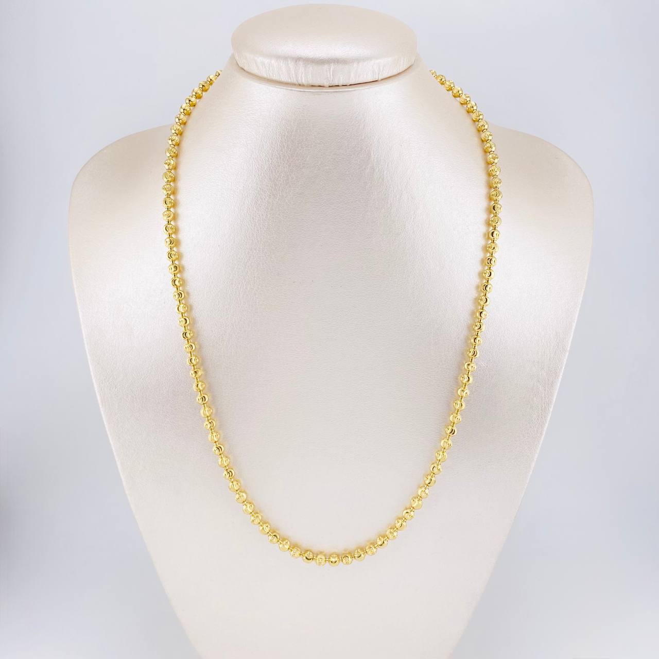 Cadena Militar Media Luna 20.5g / 50cm / 3.9mm Oro Amarillo 18K