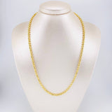 Cadena Militar Media Luna 20.5g / 50cm / 3.9mm Oro Amarillo 18K