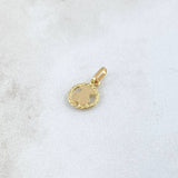 Dije Oso TS En Aro Trenzado 0.55gr / 1.4cm / Oro Amarillo 18K