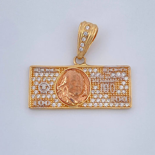 Dije One Dólar 3.5gr / 2.5cm / Tres Oros 18K &