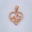Dije Corazones 3.15gr / 2.8cm / Oro Rosa 18K &