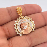 Dije Rostro Cristo 8.3gr / 3.5cm / Tres Oros 18K &