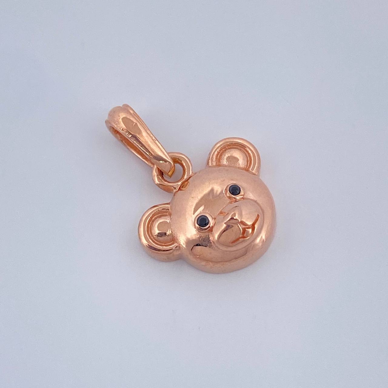 Dije Oso 1.65gr / 1.7cm / Oro Rosa 18K &