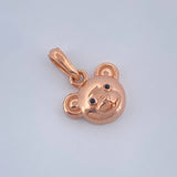Dije Oso 1.65gr / 1.7cm / Oro Rosa 18K &