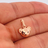 Dije Oso 1.65gr / 1.7cm / Oro Rosa 18K &