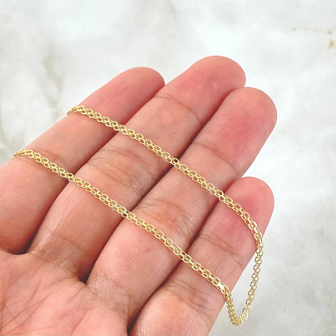 Cadena China 2.2gr / 50cm / Oro Amarillo +1 18K
