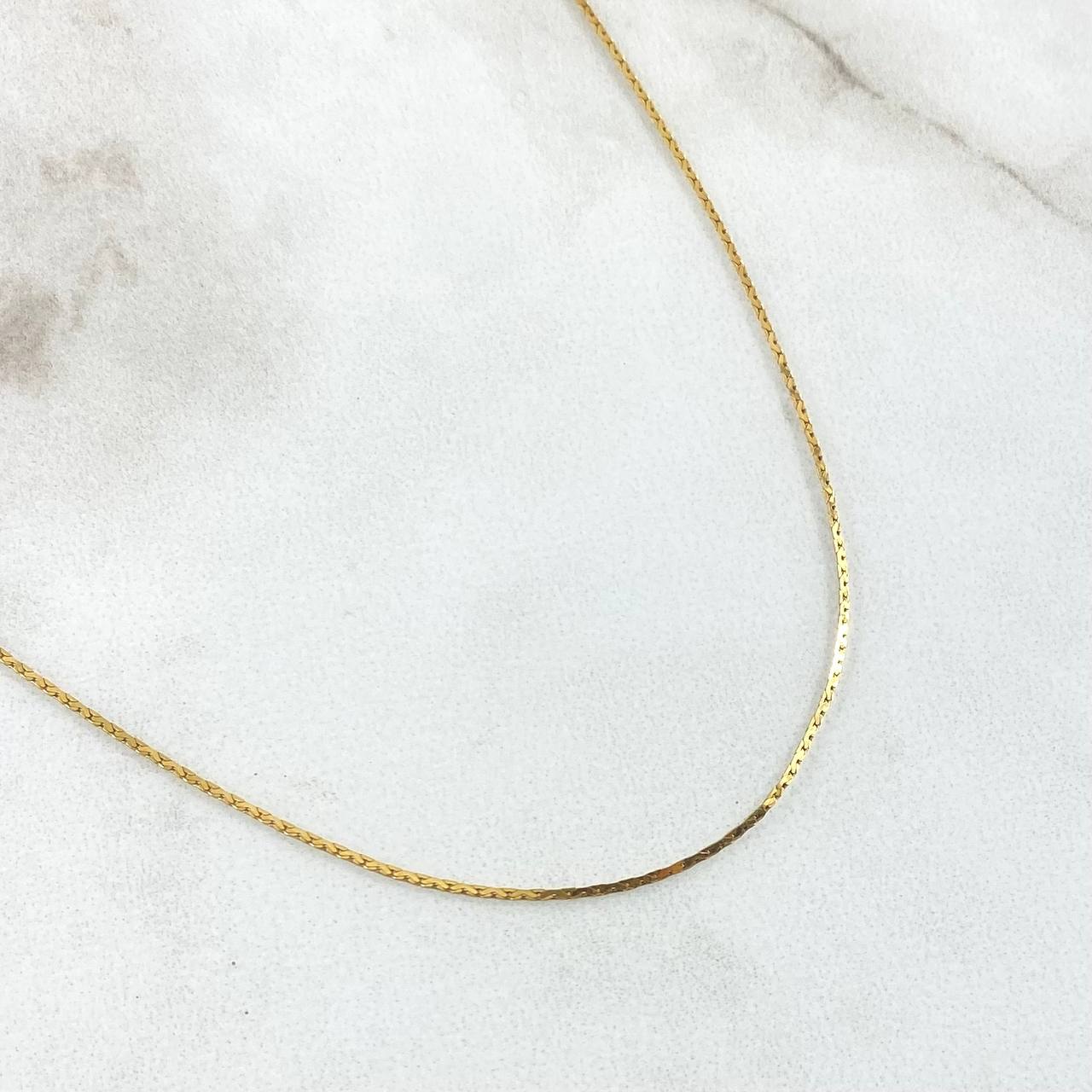 Cadena Serpiente 1.35gr / 45cm / +3 Oro 18K *