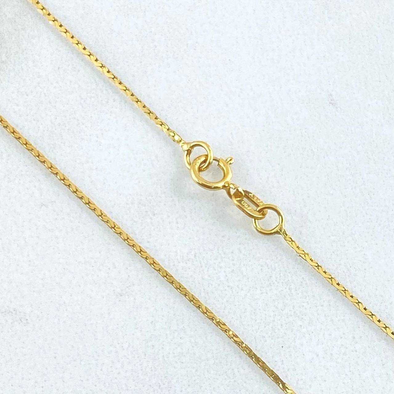 Cadena Serpiente 1.35gr / 45cm / +3 Oro 18K *