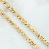 Cadena Figaro 10gr / 65cm / 4.4mm Oro Amarillo +1 18K