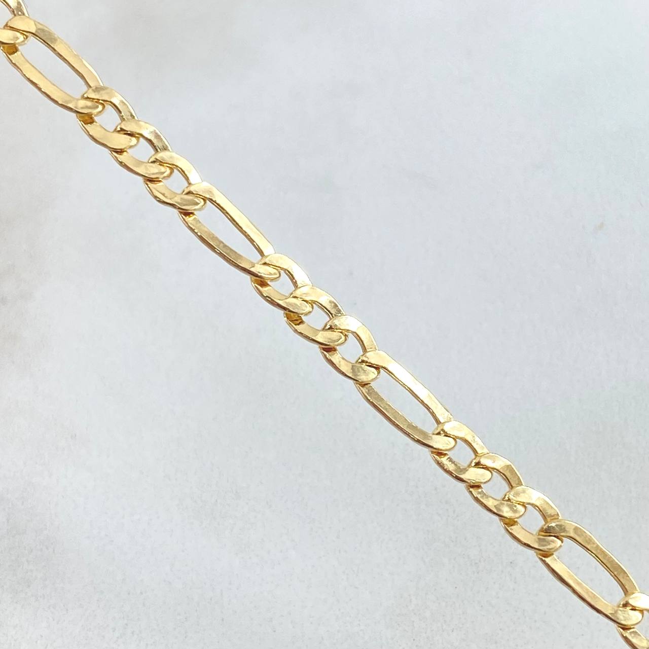 Cadena Figaro 10gr / 65cm / 4.4mm Oro Amarillo +1 18K
