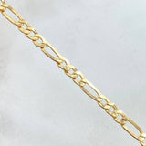Cadena Figaro 10gr / 65cm / 4.4mm Oro Amarillo +1 18K