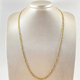 Cadena Figaro 10gr / 65cm / 4.4mm Oro Amarillo +1 18K