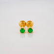 Topos Cuatro Garras Esmeraldas 17 Pts 0.7 g / 2.8 mm Oro Amarillo 18K