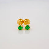 Topos Cuatro Garras Esmeraldas 17 Pts 0.7 g / 2.8 mm Oro Amarillo 18K