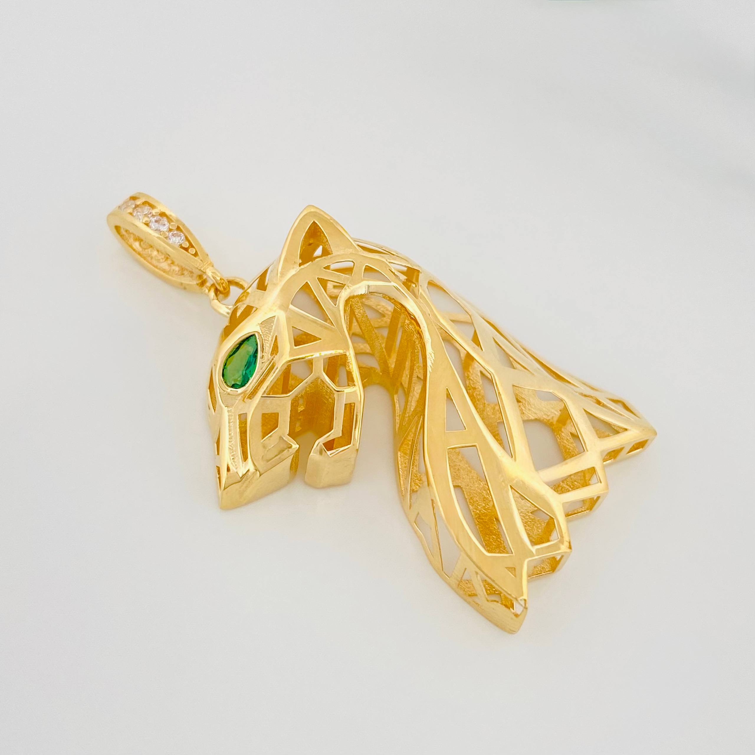 Dije Pantera Filigrana 5 g / 4.1 cm Oro Amarillo 18K