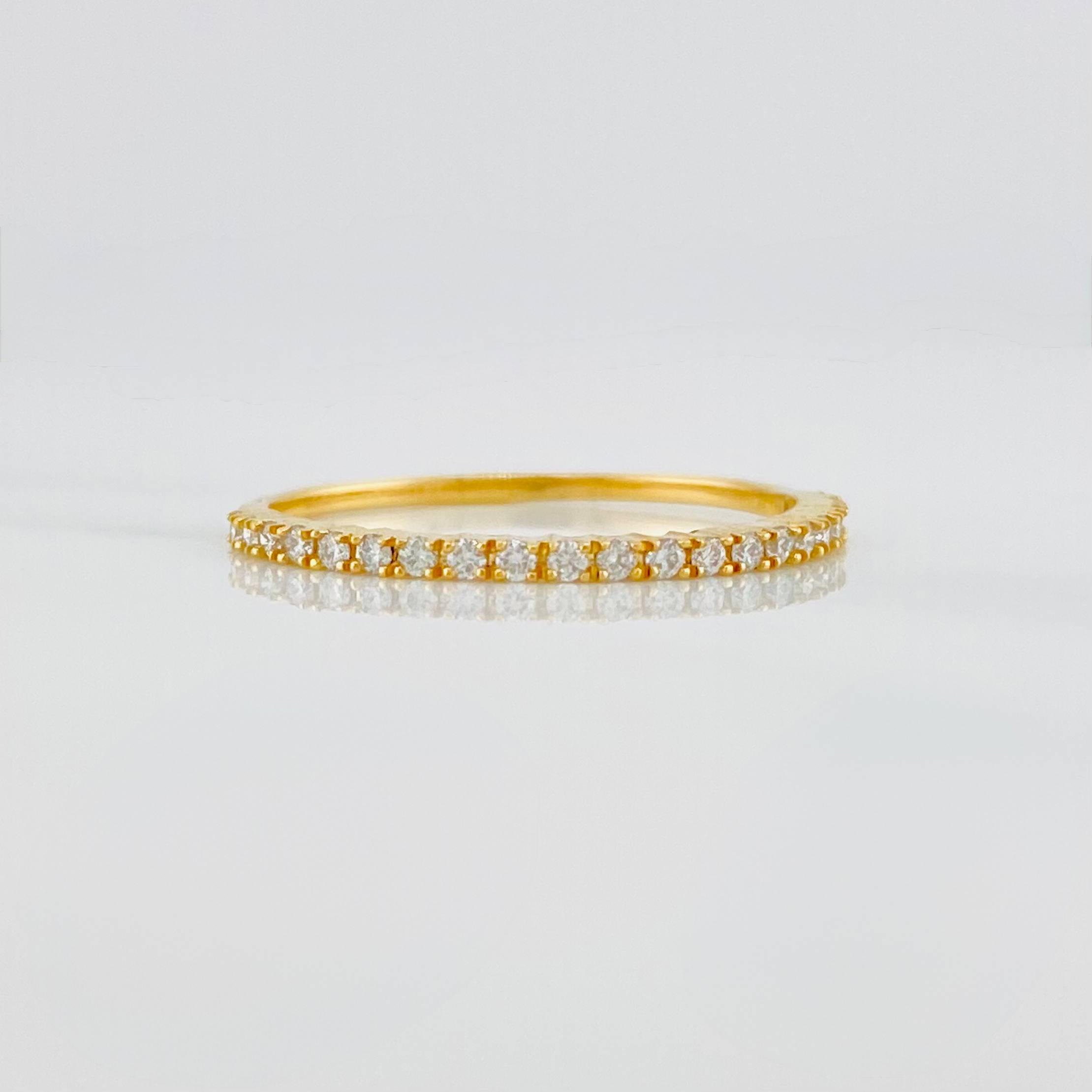 Anillo Churumbela Diamantes 1.05 g / T7 Oro Amarillo 18K