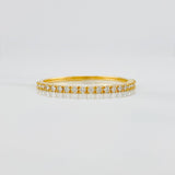 Anillo Churumbela Diamantes 1.05 g / T7 Oro Amarillo 18K