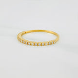Anillo Churumbela Diamantes 1.05 g / T7 Oro Amarillo 18K