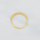 Anillo Churumbela Diamantes 1.05 g / T7 Oro Amarillo 18K