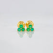Topos Trio Esmeraldas 15 Pts 0.85 g / 4.4 mm Oro Amarillo 18K