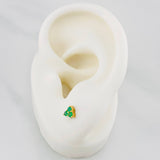 Topos Trio Esmeraldas 15 Pts 0.85 g / 4.4 mm Oro Amarillo 18K