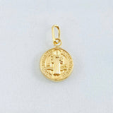 Dije San Benito 0.55gr / 2cm / Oro Amarillo 18K *
