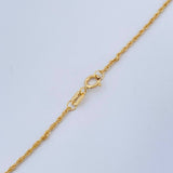 Set Cadena y Dije Lazo + Virgen Milagrosa 1.6gr / 40cm / Oro Amarillo 18K (Oferta) $