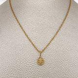 Set Cadena y Dije Lazo + San Benito 1.55gr / 40cm / Oro Amarillo 18K (Oferta) $