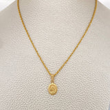 Set Cadena y Dije Lazo + Virgen Milagrosa 1.6gr / 40cm / Oro Amarillo 18K (Oferta) $
