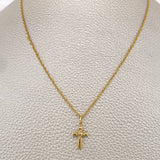 Set Cadena y Dije Lazo + Cruz 1.25gr / 45cm / Oro Amarillo 18K (Oferta) $