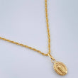 Set Cadena y Dije Lazo + Virgen De Guadalupe 1.1gr / 40cm / Oro Amarillo 18K (Oferta) $