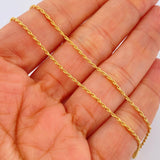 Set Cadena y Dije Lazo + Virgen De Guadalupe 1.1gr / 40cm / Oro Amarillo 18K (Oferta) $