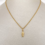 Set Cadena y Dije Lazo + Virgen De Guadalupe 1.5gr / 40cm / Oro Amarillo 18K (Oferta) $