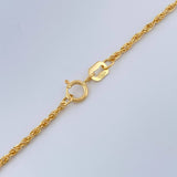 Set Cadena y Dije Veneciana + Cruz Cristo 1.35gr / 40cm / Oro Amarillo 18K (Oferta) $