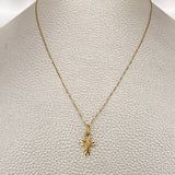 Set Cadena y Dije Veneciana + Cruz Cristo 1.35gr / 40cm / Oro Amarillo 18K (Oferta) $