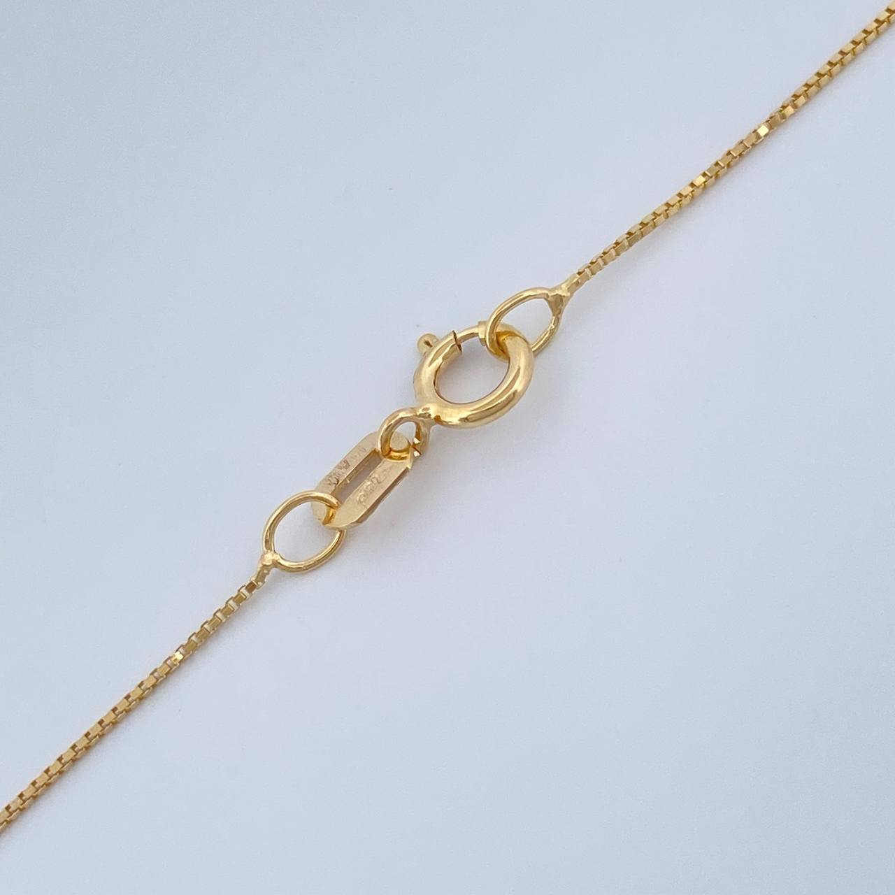 Set Cadena y Dije Veneciana + San Miguel 1.1gr / 40cm / Oro Amarillo 18K (Oferta) $