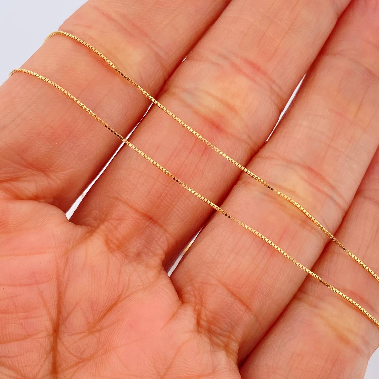Set Cadena y Dije Veneciana + San Miguel 1.1gr / 40cm / Oro Amarillo 18K (Oferta) $