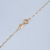 Set Cadena y Dije Flor Espejo + San Miguel 0.65gr / 44.5cm / Oro Amarillo 18K $