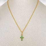 Set Cadena y Dije Lazo + Cruz 1.55gr / 45.5cm / Oro Amarillo 18K (Oferta) $