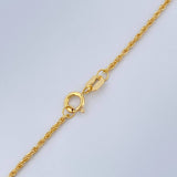 Set Cadena y Dije Lazo + Cruz 1.3gr / 45cm / Oro Amarillo 18K (Oferta) $