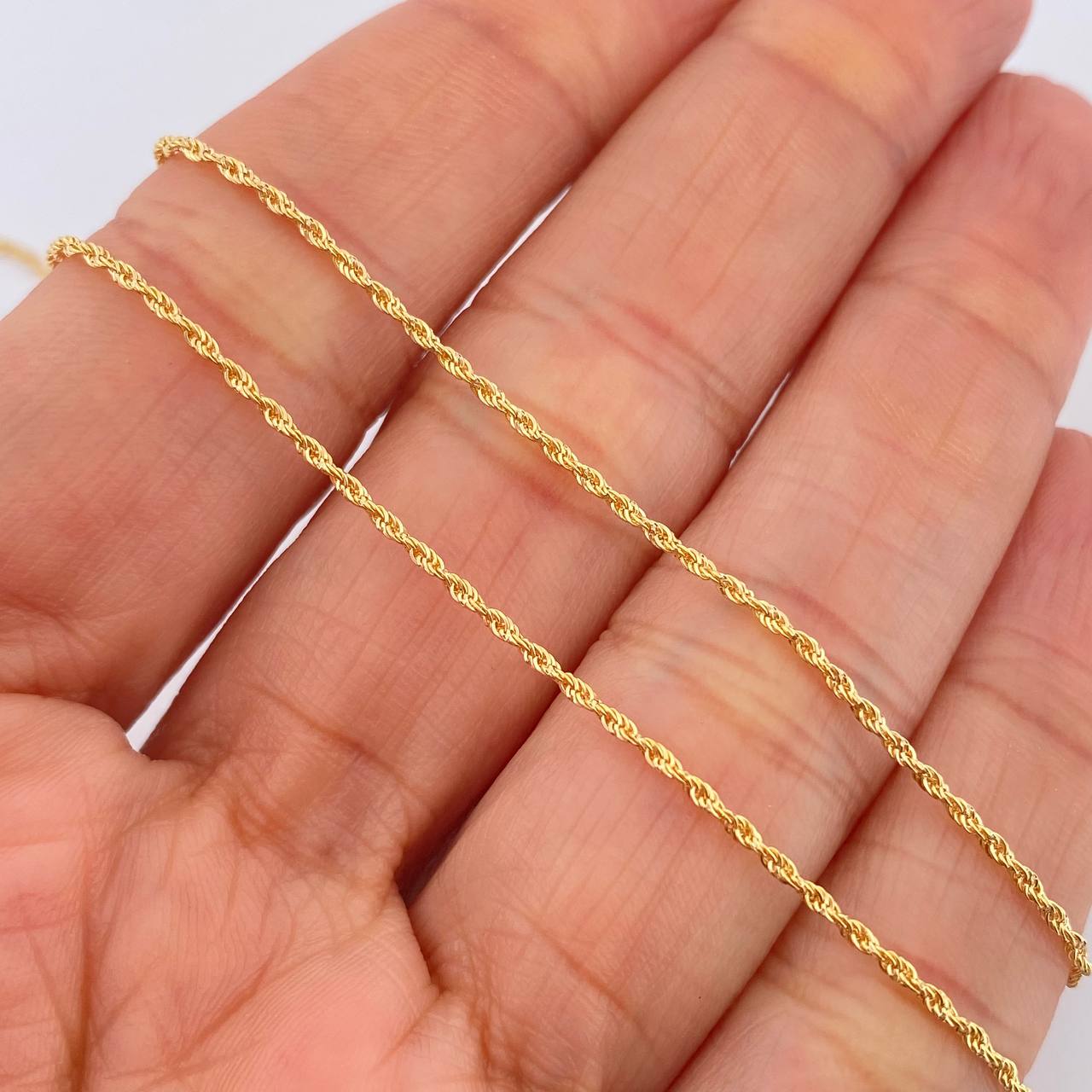 Set Cadena y Dije Lazo + Cruz 1.3gr / 45cm / Oro Amarillo 18K (Oferta) $