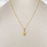 Set Cadena y Dije Veneciana + Gato 1.5gr / 45.7cm / Oro Amarillo 18K (Oferta) $