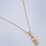 Set Cadena y Dije Veneciana + Gato 1.5gr / 45.7cm / Oro Amarillo 18K (Oferta) $