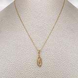 Set Cadena y Dije Veneciana + Virgen Maria 1.7gr / 44.5cm / Oro Amarillo 18K (Oferta) $